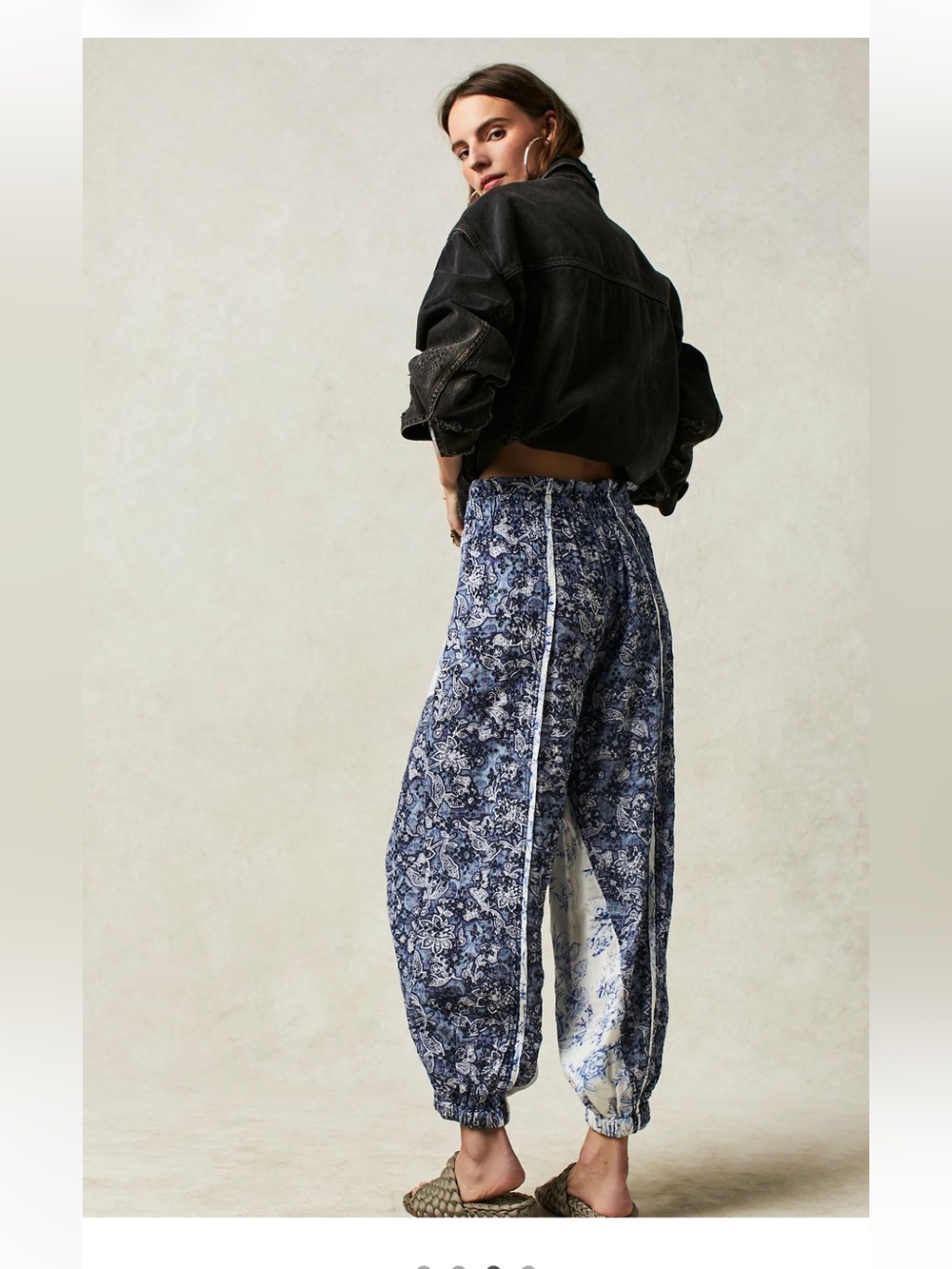 Free People Sweet It Is pants. XS. Patchwork style. Eyelet embroidery. - Picture 7 of 7